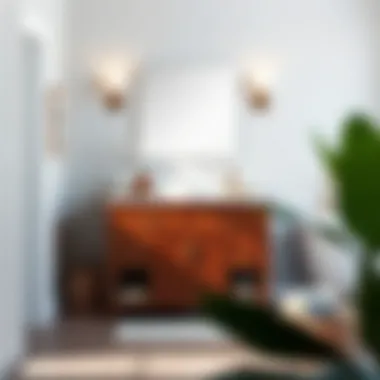 Ample storage options in a solid wood bathroom vanity