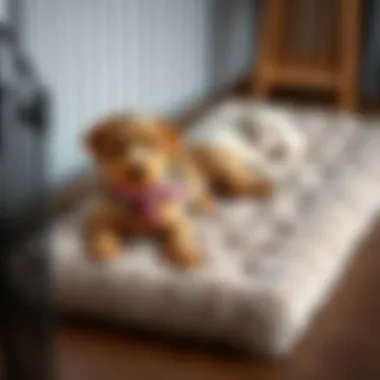 Luxurious crate mat showcasing plush materials and elegant design.