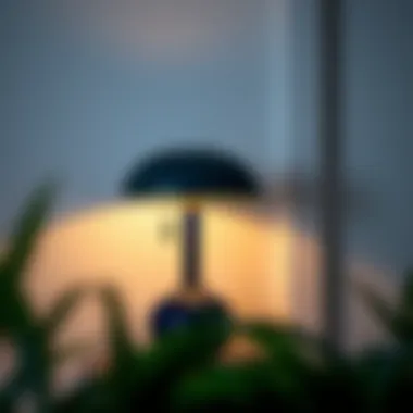 Magnificent The Aesthetic and Functional Role of a Dark Blue Lamp in Interior Design