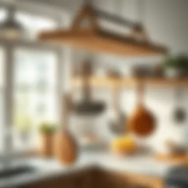 Magnificent The Practical Art of Kitchen Hanging Pan Holders Magnificent The Practical Art of Kitchen Hanging Pan Holders