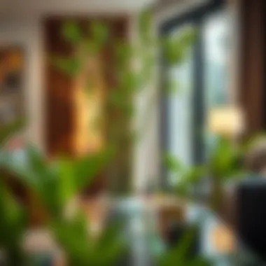 Strategic Feng Shui Placement of Lucky Bamboo Lucky bamboo placed strategically in a feng shui layout