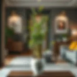 Lucky Bamboo in Contemporary Decor A beautiful arrangement of lucky bamboo in a modern interior setting