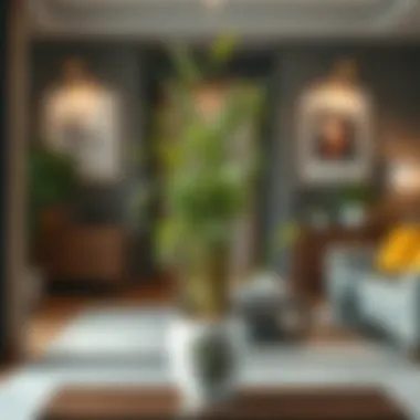 Lucky Bamboo in Contemporary Decor A beautiful arrangement of lucky bamboo in a modern interior setting