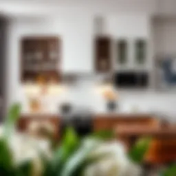 Stylish kitchen hutch showcasing modern design