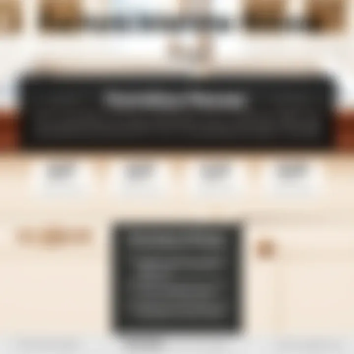 An infographic illustrating the key factors affecting Formica countertop prices