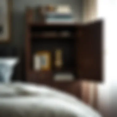 Versatile Storage Features of Armoire Nightstand Armoire nightstand showcasing versatile storage options