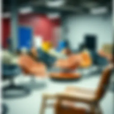 Diverse Models of Bouncing Chairs Various models of bouncing chairs on display