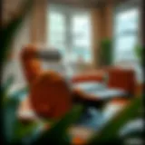 Cozy recliner chair in a living room setting