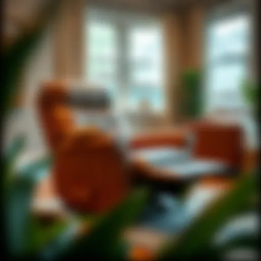 Cozy recliner chair in a living room setting