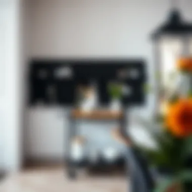 Enhancing Kitchen Aesthetics with Black Cart Chic black kitchen cart enhancing the overall kitchen aesthetic