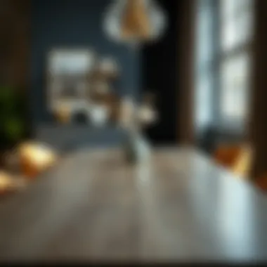 Dining Table Material Options Various dining table materials showcased