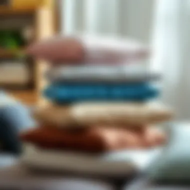 Exploring Ergonomic Pillow Options Different types of ergonomic pillows stacked