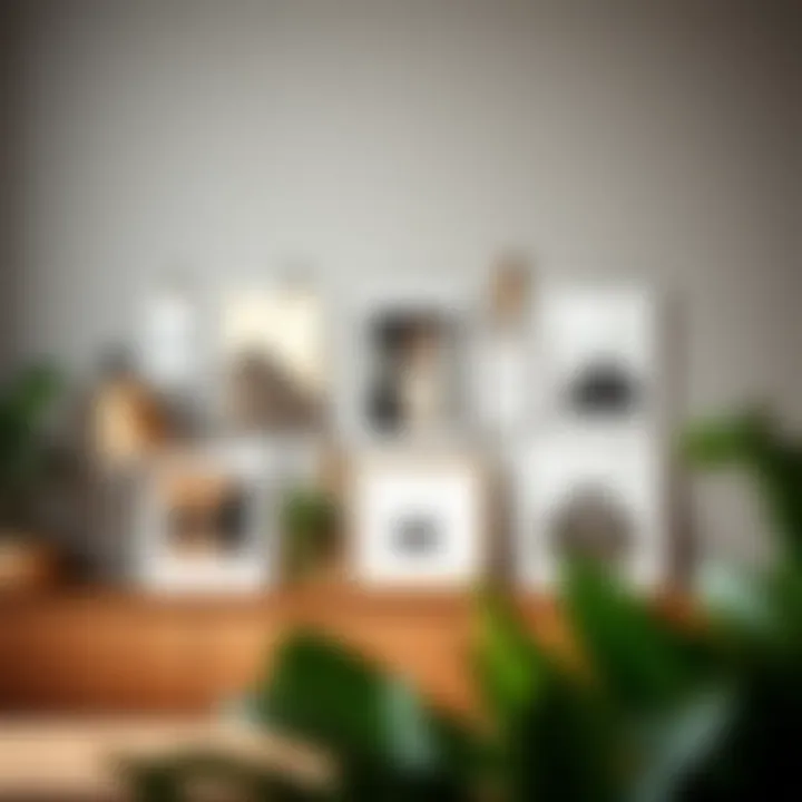 Innovative Clip Frame Setup Innovative use of clips in a decorative collage frame setup