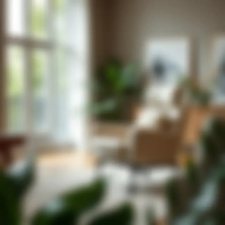 Comfort Meets Design in Living Room Elegant comfy chair on wheels in a cozy living room