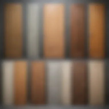 Comparison of various door slab types on display