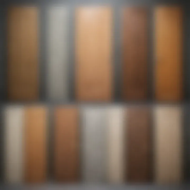 Comparison of various door slab types on display