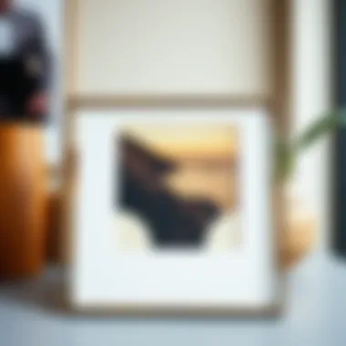 Modern metal frame with a stylish design