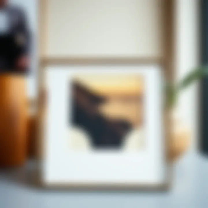 Modern metal frame with a stylish design