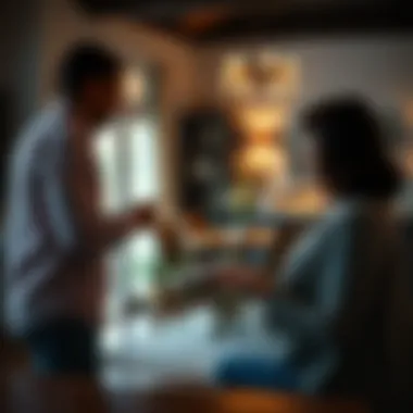 Negotiation scene over dining chair pricing