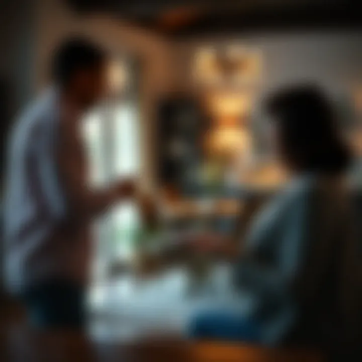 Negotiation scene over dining chair pricing