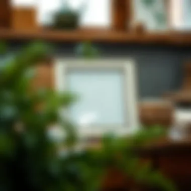 Charming display of a 5x7 frame on a rustic table