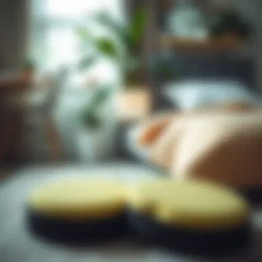 Eco-friendly alternatives to traditional bed leg rubber pads displayed in a natural setting