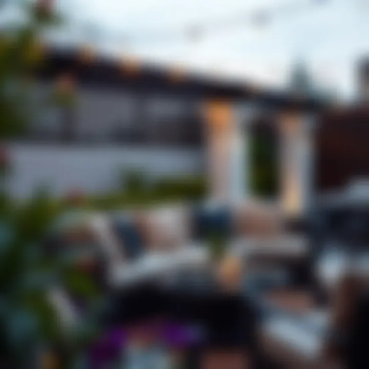 Luxurious patio cushions enhancing outdoor seating