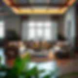 Elegant Matching Sofas in a Modern Setting Elegant matching sofas in a contemporary living room