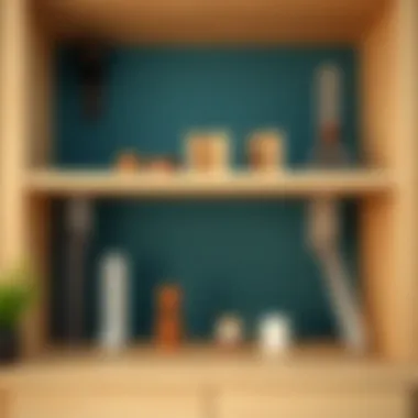 Variety of Shelf Support Brackets Different styles of brackets used for shelf support.