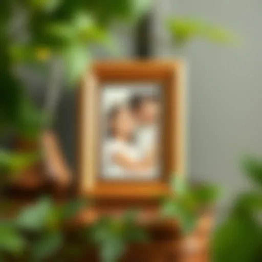 Elegant Wooden Frame Elegant wooden frame showcasing a cherished photo