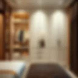 Elegant design of a fully assembled wardrobe closet