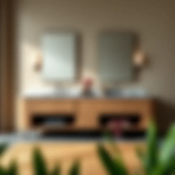 Elegant Modern 78 Inch Vanity Elegant modern 78 inch vanity with double sinks