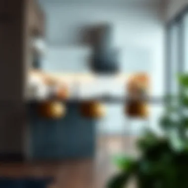 Sleek Modern Bar Stool in Minimalist Kitchen Sleek modern bar stool in a minimalist kitchen