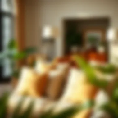 Stylish Arrangements of Chair Cushions Elegant chair cushion arrangements in a stylish living space