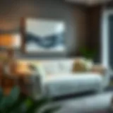 Elegant couch protector enhancing living room aesthetics