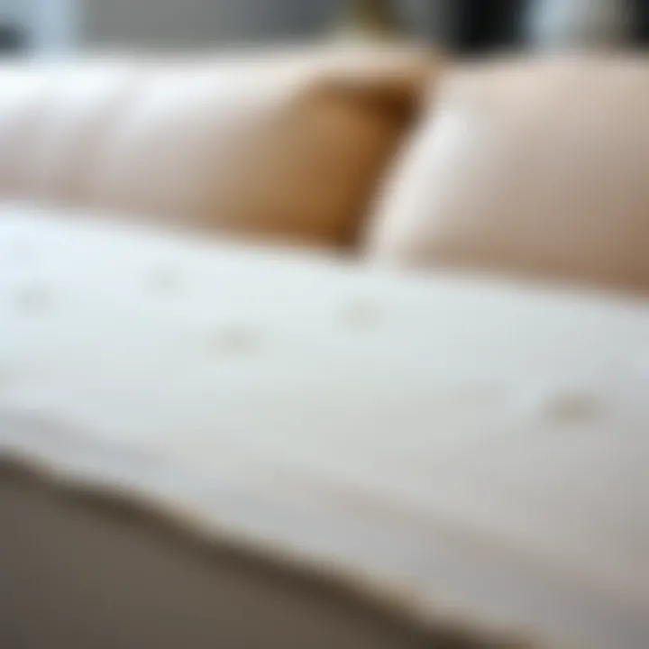 Premium Couch Protector Fabric Texture Close-up of fabric texture on premium couch protector