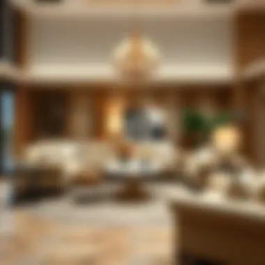 Harmonizing Elegance and Warmth Cozy interior featuring cream sofas and complementary decor