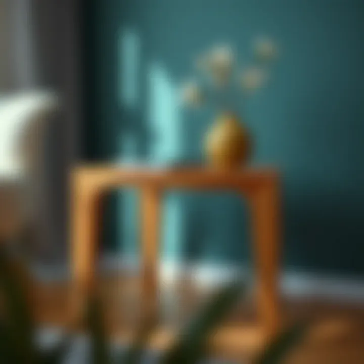 Elegant wood end table design showcasing craftsmanship