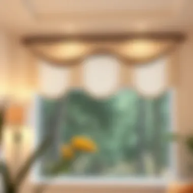 Elegant Curved Drapery Rod Elegant curved drapery rod installed on a bay window