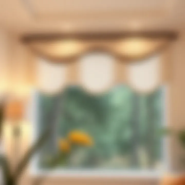 Elegant Curved Drapery Rod Elegant curved drapery rod installed on a bay window