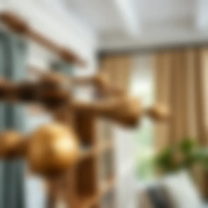 Variety of Drapery Rod Styles Different styles of drapery rods displayed