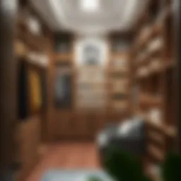 Elegant custom closet shelving design showcasing organized storage solutions