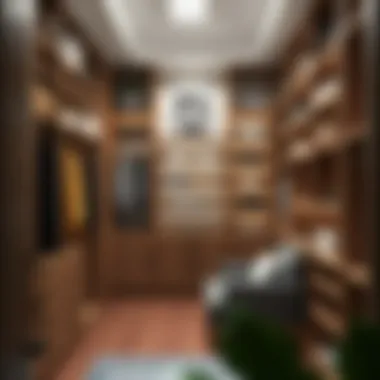 Elegant custom closet shelving design showcasing organized storage solutions