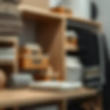 Variety of materials used in custom closet shelving systems