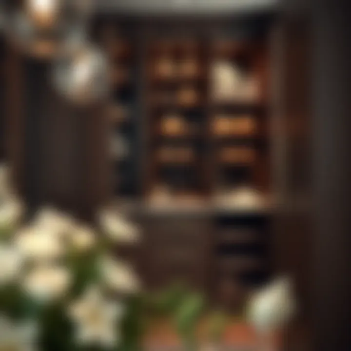 Sophisticated custom pantry cabinet with organized shelves