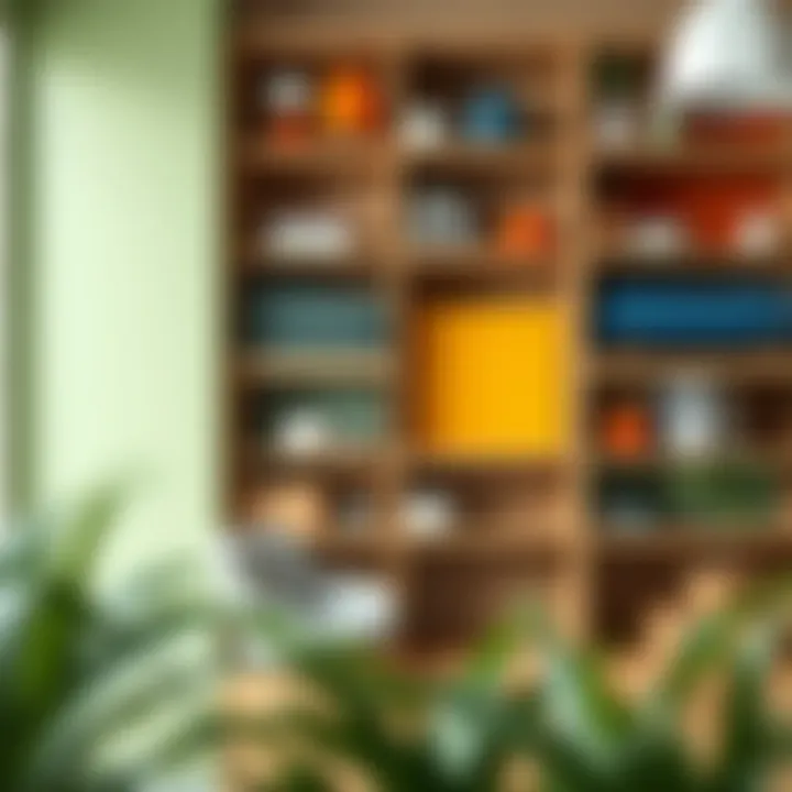 Exploring Color Schemes A vibrant color palette showcasing various paint swatches for home interiors