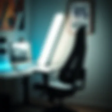 Ergonomic Light-Up Desk Chair Ergonomic light-up desk chair enhancing workspace