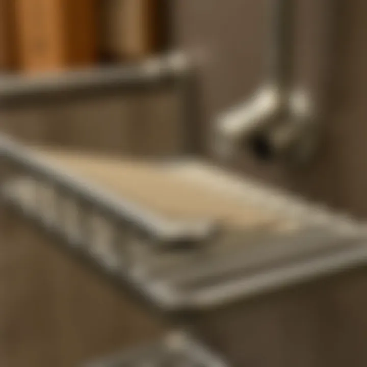 Close-up of durable stainless steel finish highlighting quality