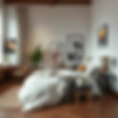Harmony of Styles with White Duvet Diverse interior styles harmonized with white patterned duvet