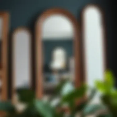 Diverse Styles of Wooden Frame Mirrors Comparison of various styles of large wooden frame mirrors